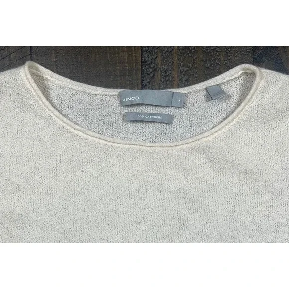 VINCE Women's 100% Cashmere Sweater, Beige, Size XS - Picture 7 of 7